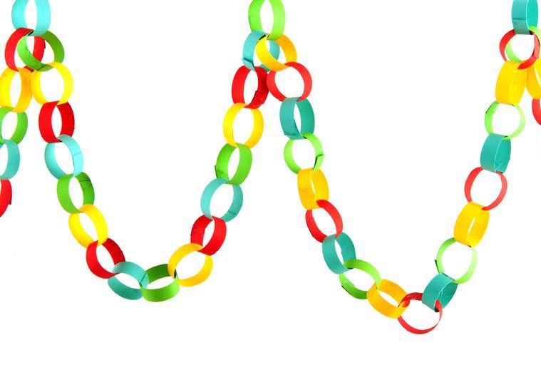 Make your own Christmas paper chains Feel Christmassy
